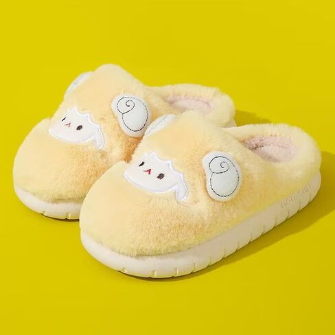 شباشب للأطفال شباشب حيوانات، شباشب بقرة ضفدع أرنب ودب باندا خروف للأطفال الصغار، شباشب شتوية غامضة للفتيات والأولاد، شرائح طباعة بقرة لطيفة منفوشة، أحذية غرفة نوم منزلية من القطيفة، كاواي، مريحة in Kuwait