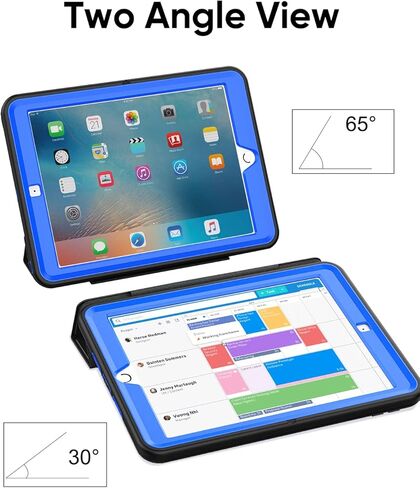 Seymac for iPad 6th/5th Generation Case ، Atturdy Huchice Dickproof Protection Stand Case with Smart Cover Auto Sleep/Wake for iPad 9.7 Case ، Black in Kuwait