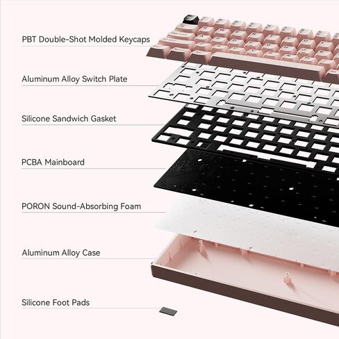 MADE68 Pro Hall Effect Keyboard Magnetic Gaming Keyboard, Hot Swappable Switches Keyboard Rapid Trigger Keyboard Magnetic Switch Keyboard, 65% Layout RGB Snap Tap-Purple in Saudi Arabia