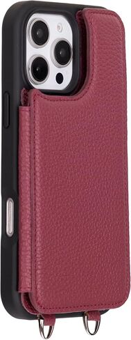 Bayelon Crossbody Case for iPhone 15 Pro Max, Full Grain Leather Crossbody Phone Case, iPhone Wallet Case, Card Holder, Phone Case with Strap, Phone Lanyard Crossbody, Gift for Women (Vintage Brown) in Kuwait
