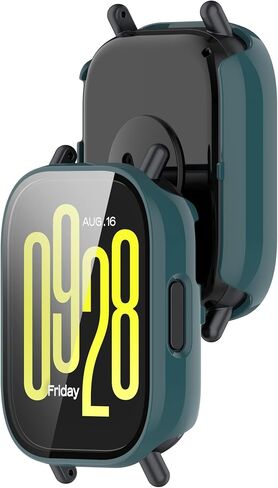 Fit for Redmi Watch 5 Active Case Cover, Scratch-Resistant Full Coverage Hard PC Protective Case &Tempered Glass Screen Protector Bumper for Xiaomi Redmi Watch 5 Active (Clear) in Kuwait