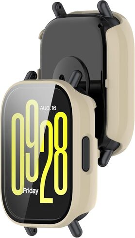 Fit for Redmi Watch 5 Active Case Cover, Scratch-Resistant Full Coverage Hard PC Protective Case &Tempered Glass Screen Protector Bumper for Xiaomi Redmi Watch 5 Active (Clear) in Kuwait