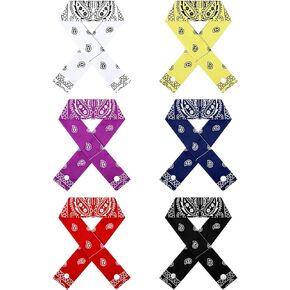 6 Piece Cooling Neck Wrap Cooling Scarf Soaked Tie Around Neck