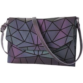 حقيبة كتف Van Varo ذات شبكة صلبة هندسية على شكل مظروف وحقيبة يد على شكل ظرف in Kuwait