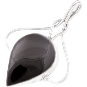 925 Solid Silver Natural Black onyx, Rose quartz And Rainbow moonstone Pendant Unique Designer Pendant BY SILVER BANI THANI