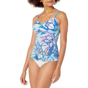 Profile by Gottex Women's Standard Tropic Boom D-Cup Tankini