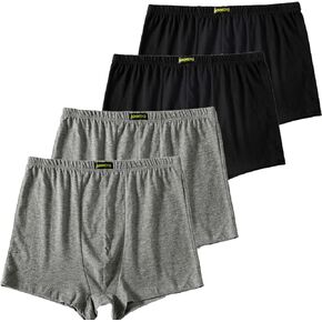 Cotton Men's Boxer Shorts Underwear,Plus Size Boxer Brief, Loose Fit Soft Stretchy Trunks 4 Pack,US L-5XL in Kuwait
