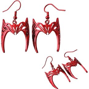Scarle Witch Helmet Earrings Anime Cartoon Superhero Earrings for Boys Girls and Women, Zinc, No Gemstone