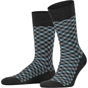 FALKE Men's Socks Smart Check Cotton Patterned 1 Pair