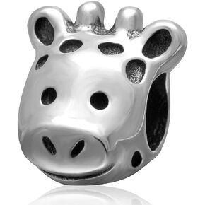 زرافة سحر 925 الفضة الإسترلينية الخرز للحيوانات لDIY سحر سوار in Kuwait