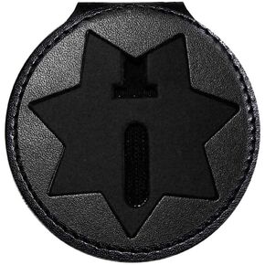 7 Point Star Bi-Fold Hidden Badge Wallet (Cutout PF33) Fits for Blackinton B447 Seven-Point Star