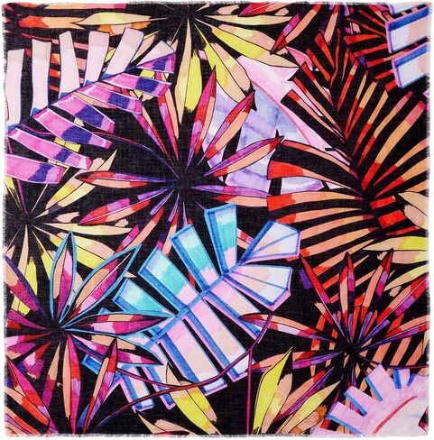 Desigual Womens Accessories Fabric Squared Foulard FOU_BEACHTIME 2000 BLACK, Black in Saudi Arabia