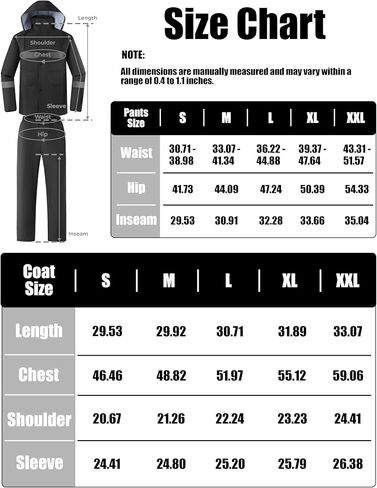 Ubon Waterproof Rain Suits Including Jackets and Pants Rain Gear Lightweight for Men & Women in Saudi Arabia