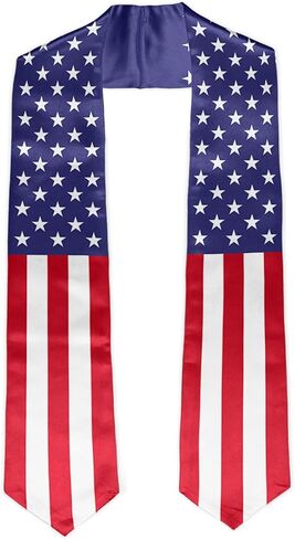 Flag Graduation Stole Unisex Graduation Sash Honor Stole for Graduation Students, 72 Inch in Saudi Arabia