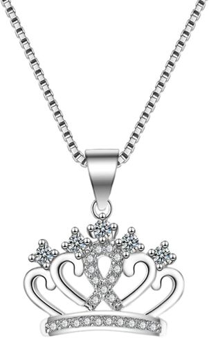 إلى My Badass Bestie CZ Crown Necklace Badass Bestie هدية الصداقة قلادة عيد الميلاد هدايا عيد الميلاد لأفضل صديق in Kuwait