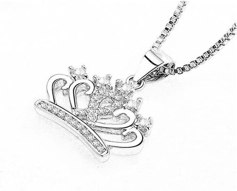 إلى My Badass Bestie CZ Crown Necklace Badass Bestie هدية الصداقة قلادة عيد الميلاد هدايا عيد الميلاد لأفضل صديق in Kuwait
