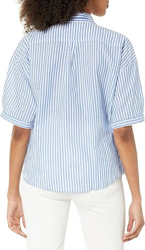 Velvet by Graham & Spencer Women's Brandy Striped Button Down Shirt in Saudi Arabia