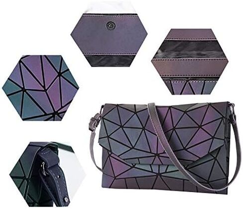 حقيبة كتف Van Varo ذات شبكة صلبة هندسية على شكل مظروف وحقيبة يد على شكل ظرف in Kuwait