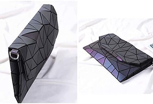 حقيبة كتف Van Varo ذات شبكة صلبة هندسية على شكل مظروف وحقيبة يد على شكل ظرف in Kuwait