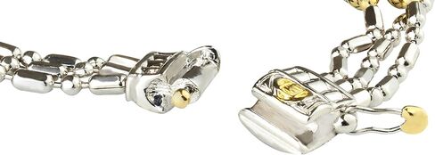 سوار من مجموعة John Medeiros Triple Strand ذو لونين مطرز بإطار Pavé صنع في أمريكا in Kuwait