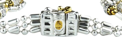 سوار من مجموعة John Medeiros Triple Strand ذو لونين مطرز بإطار Pavé صنع في أمريكا in Kuwait