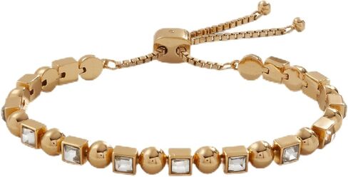 Alex and Ani AA765723SG,Square Crystal Bolo Tennis Bracelet,Shiny Gold,Gold, Bracelets in Saudi Arabia