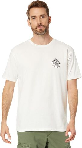 تي شيرت Quiksilver Anchors Away بأكمام قصيرة أبيض ثلجي مقاس XL in Saudi Arabia