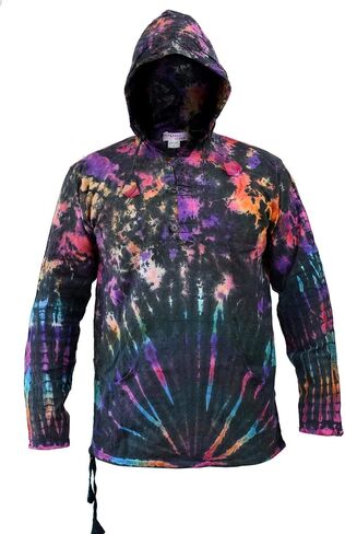 Mens Tie Dye Hoodie Shirt in Kuwait
