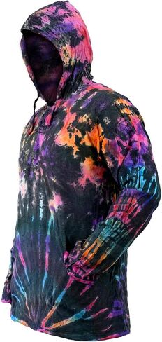 Mens Tie Dye Hoodie Shirt in Kuwait