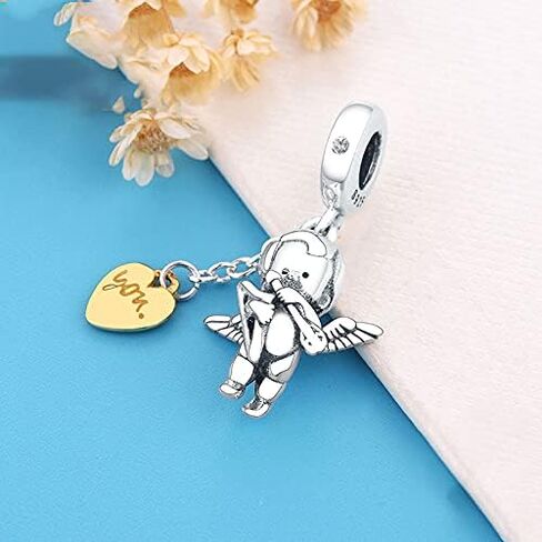 EZ Tuxedo Summer Charms 925 Sterling Silver Blue Ocean Vibe Jewelry Collection for Bracelets, معدن, زركونيا مكعب in Kuwait