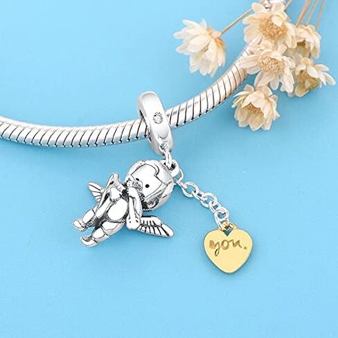 EZ Tuxedo Summer Charms 925 Sterling Silver Blue Ocean Vibe Jewelry Collection for Bracelets, معدن, زركونيا مكعب in Kuwait