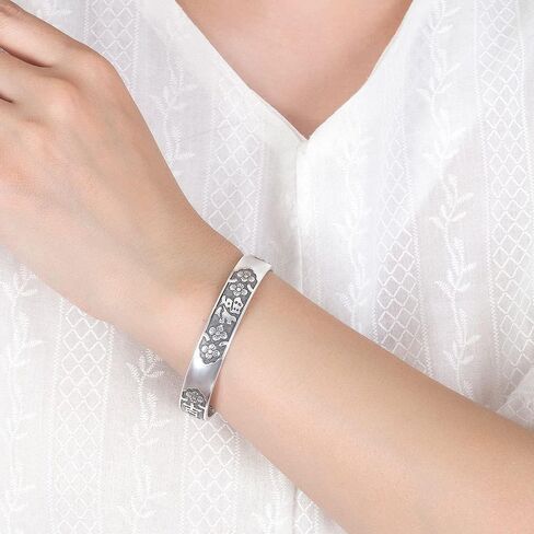 سوار فينغ شوي بيكسيو من الفضة الاسترلينية عيار 999 من جلوويف، سوار حماية بي شيو مانترا قابل للتعديل، ديكور لاكي فينغشوي للسعادة والحظ in Kuwait