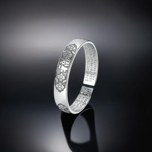 سوار فينغ شوي بيكسيو من الفضة الاسترلينية عيار 999 من جلوويف، سوار حماية بي شيو مانترا قابل للتعديل، ديكور لاكي فينغشوي للسعادة والحظ in Kuwait