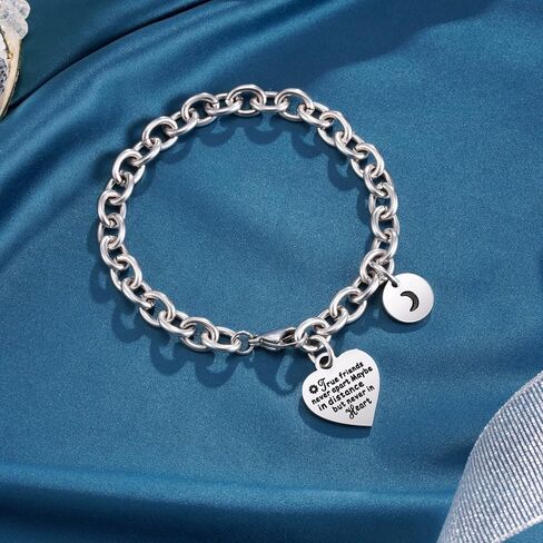 Tarsus "I Love You to The Moon & Back Engraved Bracelets for Mom Daughter Grandma Granddaughter Friends Sister in Saudi Arabia