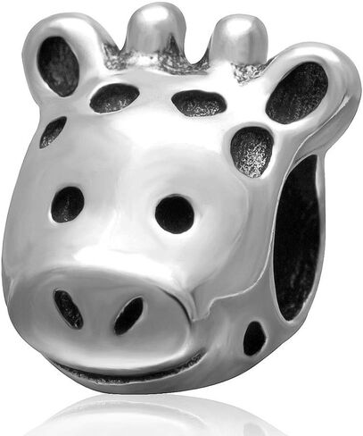 زرافة سحر 925 الفضة الإسترلينية الخرز للحيوانات لDIY سحر سوار in Kuwait