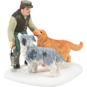 Department 56 Porcelain Dickens Village Accessories Man's Best Friends Figurine, 2.24 Inch, Multicolor