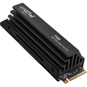 Crucial New 2024 T705 4TB PCIe Gen5 NVMe M.2 SSD - ما يصل إلى 14,100 ميجابايت/ثانية - جاهز للعبة - محرك أقراص الحالة الصلبة الداخلي (كمبيوتر شخصي) - +1 شهر Adobe CC - CT4000T705SSD3 in Kuwait