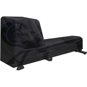 Fitness Rowing Machine Dust Cover 210D Oxford Fabric 95" x 24" x 40" Black Rowing Waterproof Machine Cover Fitness Equipment Protector
