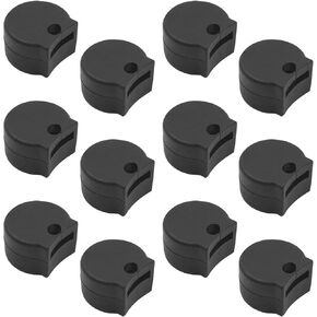 12 Pack Rubber Clarinet Thumb Rest Cushion Protector Fit for Most Clarinet, Clarinet Thumb Rest Cushion, Black