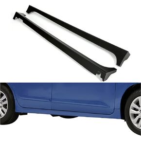 HECASA Side Skirts Compatible with 2013-2015 Nissan Altima 4Dr Sedan Side Trim Extension Painted Matte Black