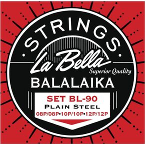 La Bella BL90 Balalaika Plain Steel Loop-Ends String