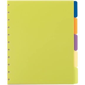 Staples? Arc Notebook Poly Index Dividers, Letter-Sized, Assorted Colors, Set of 5