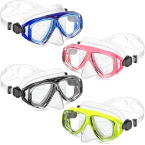 4 Packs Kids Swim Goggles with Nose Cover Kids Diving Swim Mask Swimming Goggles No Leaking Clear Waterproof Snorkel Goggles for Teenager Youth Junior in Saudi Arabia