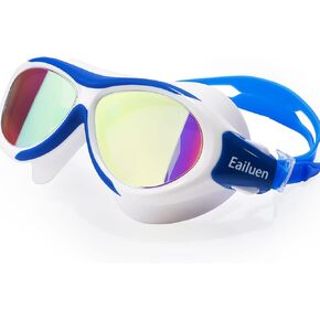 Swimming Goggles for Kids Youth 8-16, Anti-Fog Waterproof UV Protection Water Pool Goggles Glasses Swim Mask