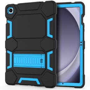 Rugged Case for Samsung Galaxy Tab A9+/ A9 Plus Case 11 inch 2023 - Heavy Duty Shockproof Protective Cover with Kickstand - for Samsung Galaxy Tab A9+ Plus (SM-X210/X216/X218), Purle+Black