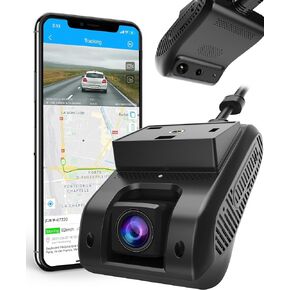 4G Dash Cam for Cars, Front and Inside Dual Dash Camera with GPS, 1080P + 720P 24H Live Video Dashboard Driving Recorder, Loop Recording, ADAS, Remote Cut Off, SOS Key, Accident Video - JC261P-A in Kuwait