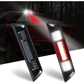 LED Third 3rd Brake Light for 2016-2021 Toyota Tacoma, Rear Cargo Lamp High Mount Stop light, Smoke Lens