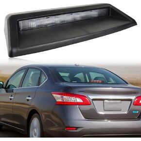 High Mount Stop Light LED Third Brake Light Assemblies Compatible with Nissan Sentra Sedan 2012 2013 2014 2015 2016 2017 2018 Rear LED Brake Lamp