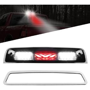 Third 3rd Brake Light Fit for Dodge Ram 1500 2500 3500 2009-2017 Cargo Light LED High Mount Stop Light with Gasket, Smoke Lens