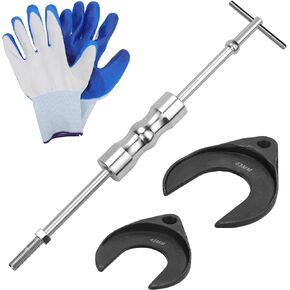 Inner CV Axle Puller Removal Tool, CV Axle Puller Tool with 5/8"-18 Slide Hammer and Adapter Slide Hammer Puller Set Front Wheel Drive Axle Pulley Attachment